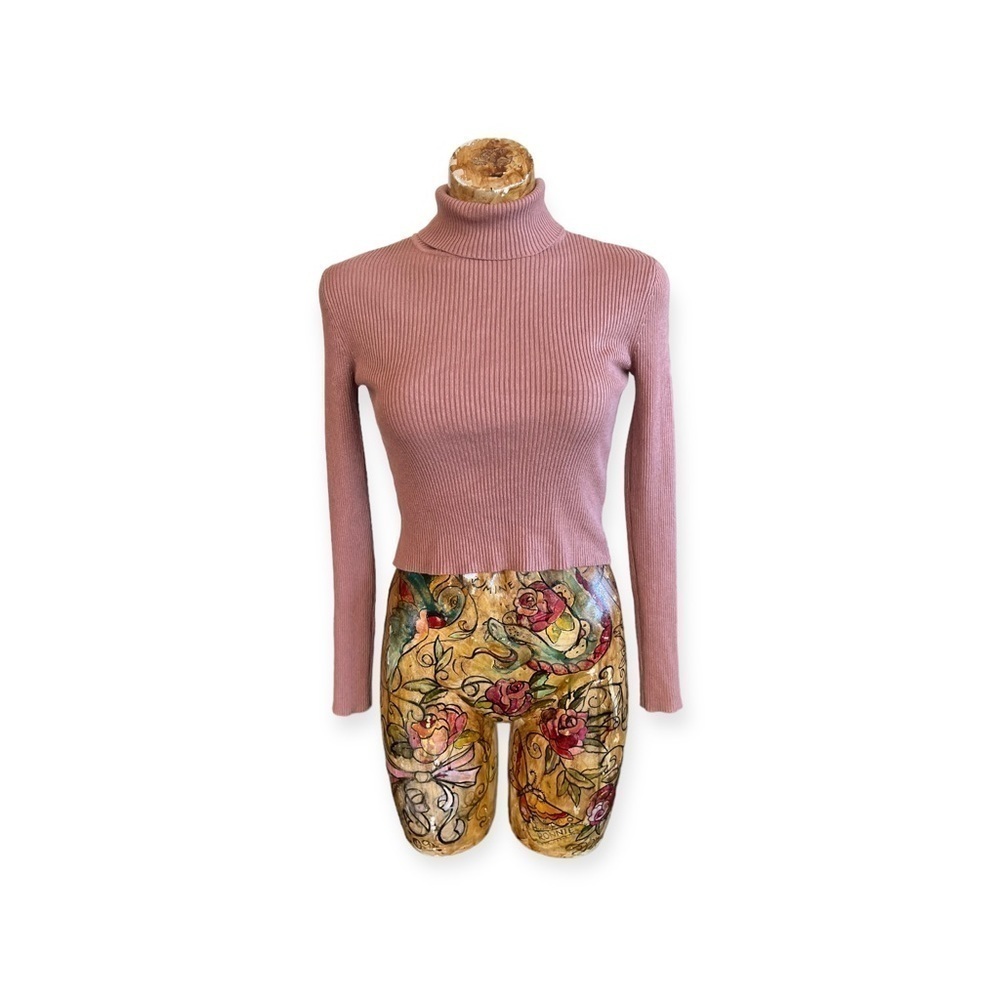 Frankie Phoenix Los Angeles turtleneck top sweater brown small